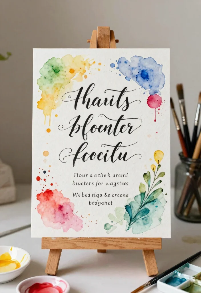 15 Romantic Wedding Invitations With Readable Script Fonts - 6. Artistic Flair 1