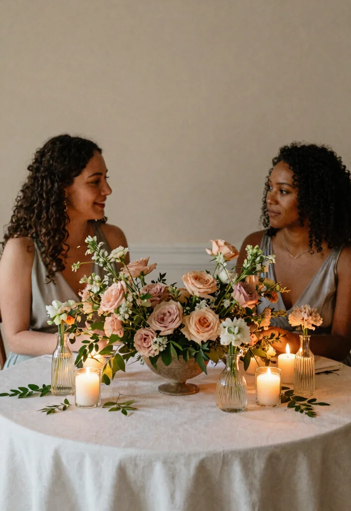 15 Round Wedding Table Decorations That Fill the Space - 1. Elegant Floral Centerpieces 1