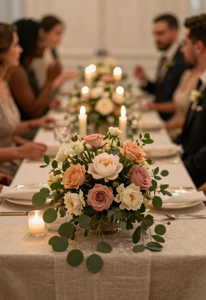 15 Small Wedding Table Ideas That Photograph Full Not Sparse - 1. Lush Floral Centerpieces 1