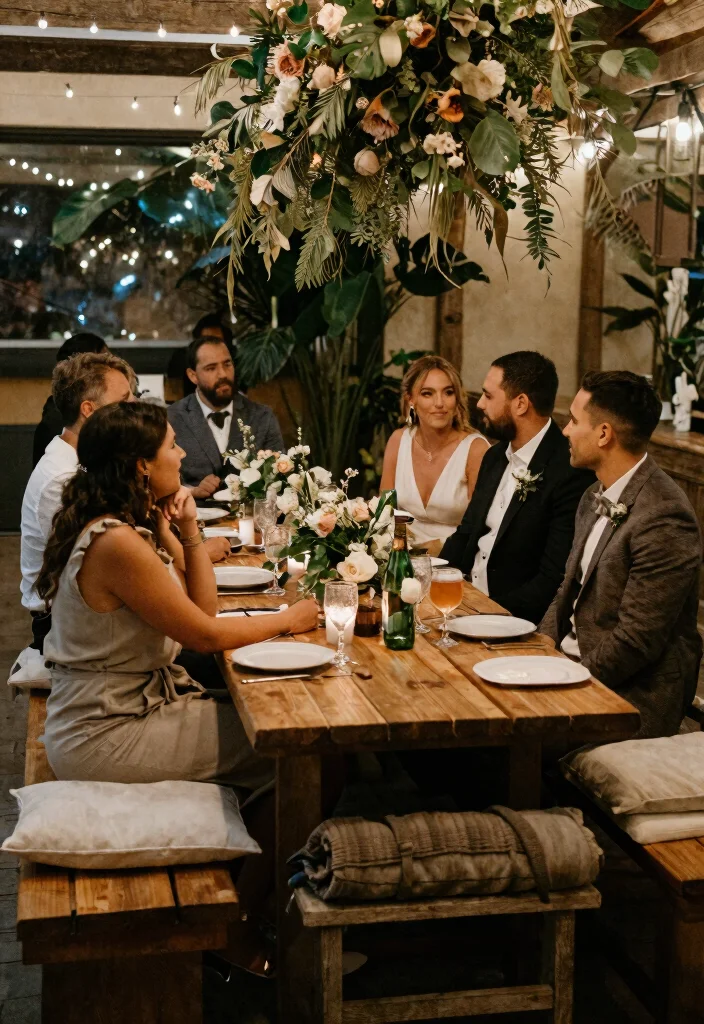 15 Small Wedding Table Ideas That Photograph Full Not Sparse - 15. Cozy Seating Arrangements 1