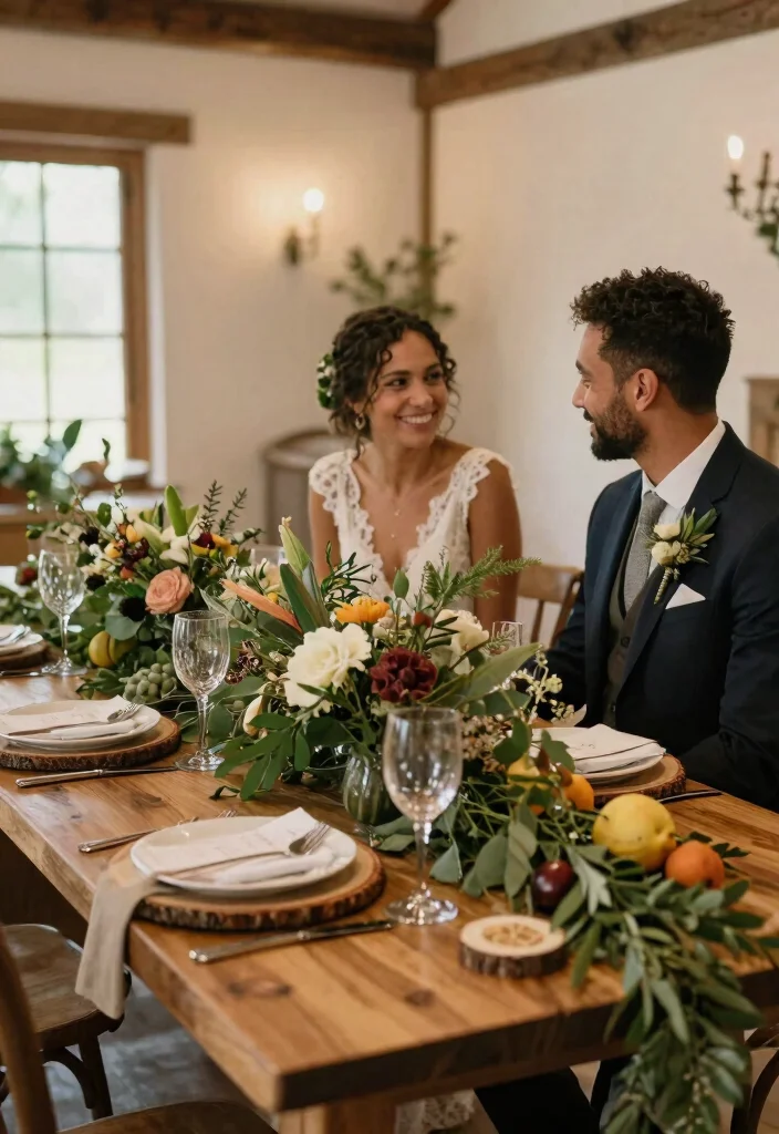 15 Small Wedding Table Ideas That Photograph Full Not Sparse - 5. Natural Elements 1