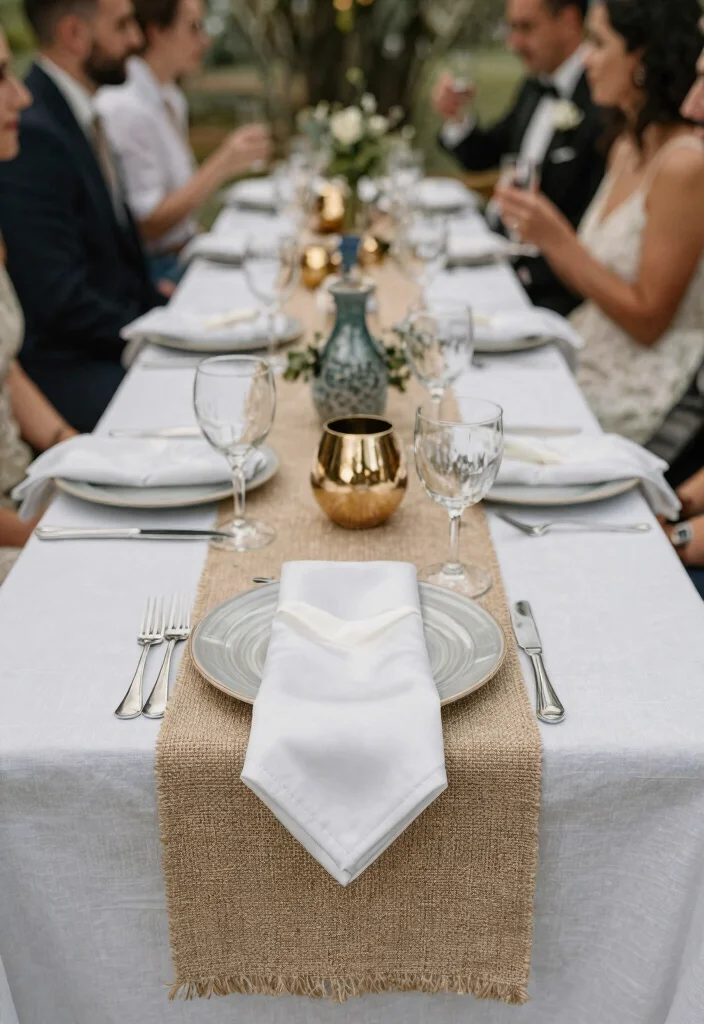 15 Small Wedding Table Ideas That Photograph Full Not Sparse - 6. Layered Textures 1