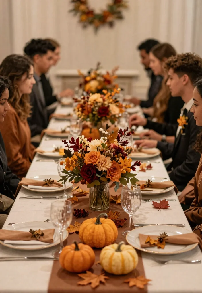 15 Small Wedding Table Ideas That Photograph Full Not Sparse - 8. Seasonal Touches 1