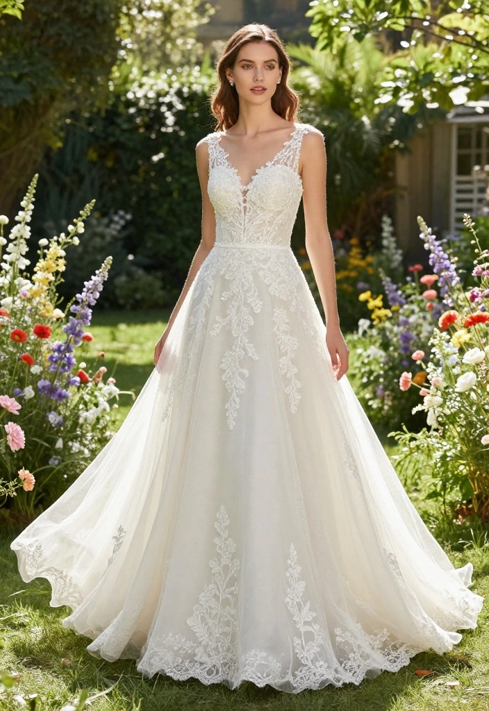 15 Wedding Dresses for Petite Women That Don't Need Tailoring - 1. A-Line Elegance 1
