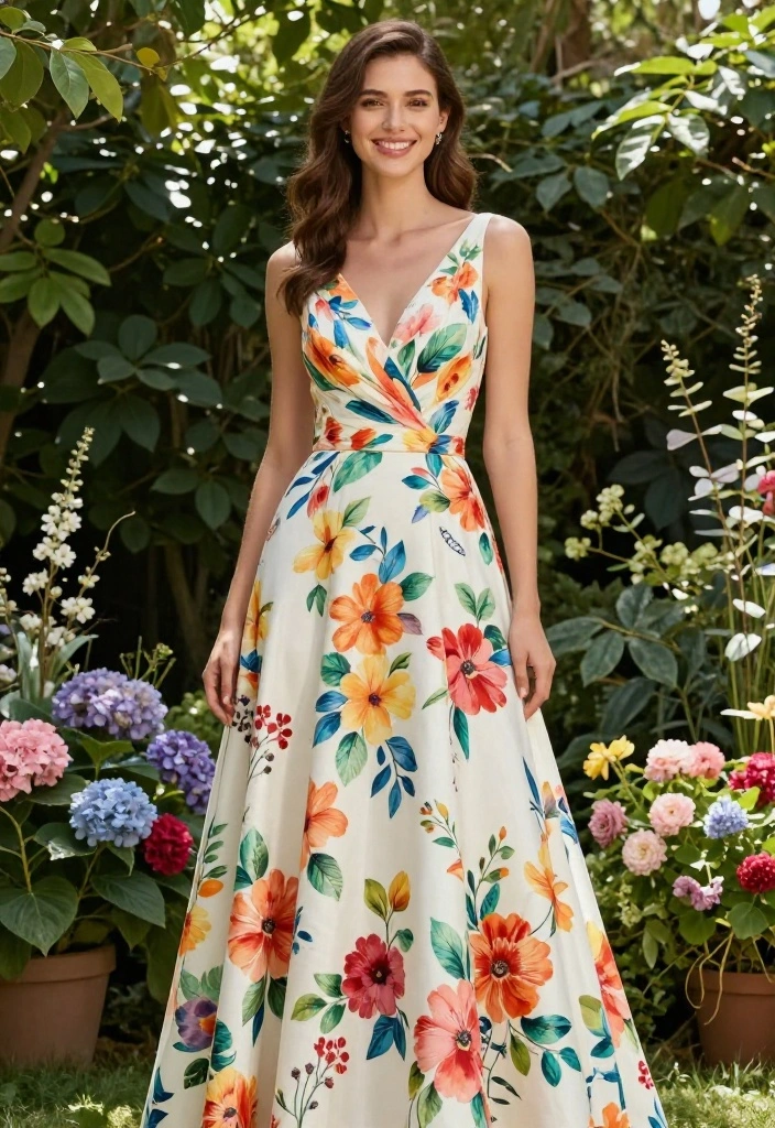 15 Wedding Dresses for Petite Women That Don't Need Tailoring - 14. Printed Fabrics 1