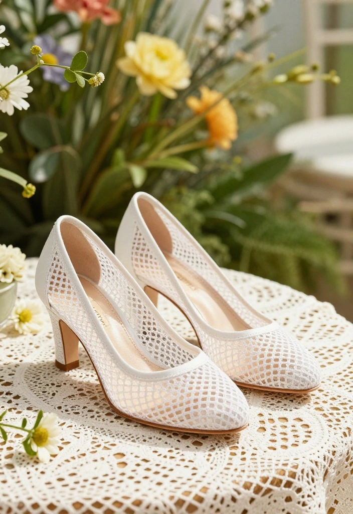 15 Wedding Heels for Women That Last All Night Without Pain - 11. Breathable Mesh Heels 1