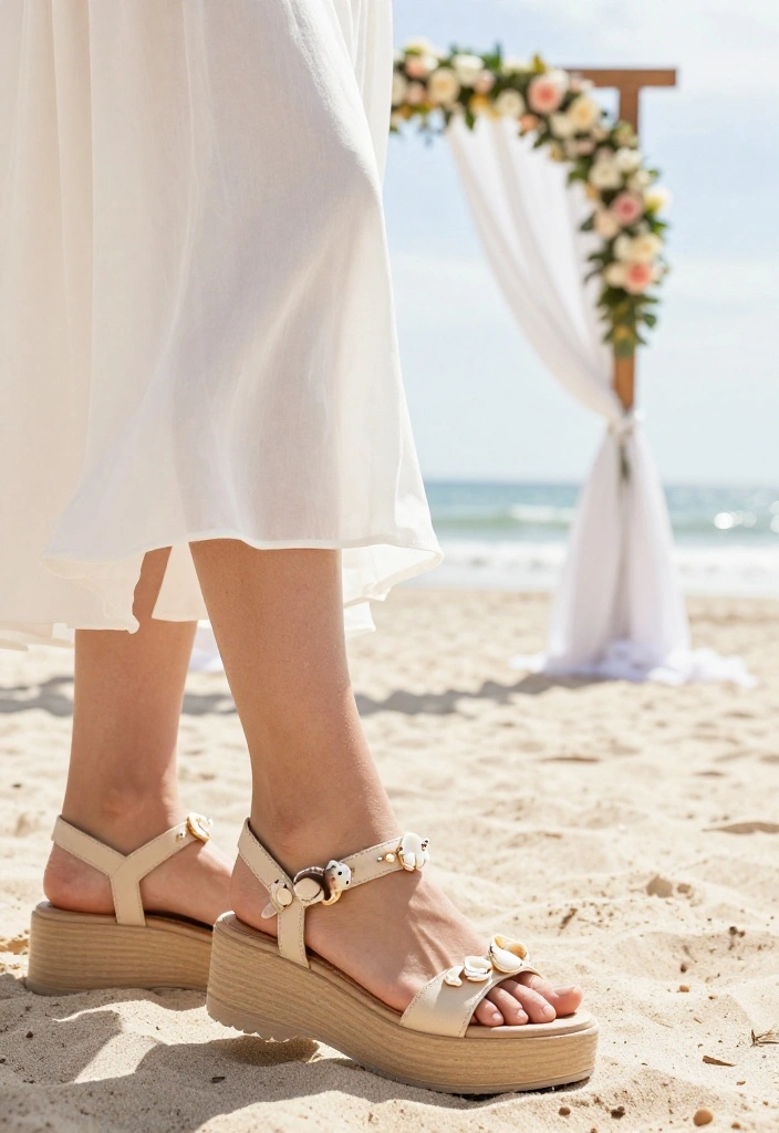15 Wedding Heels for Women That Last All Night Without Pain - 9. Cozy Platform Sandals 1