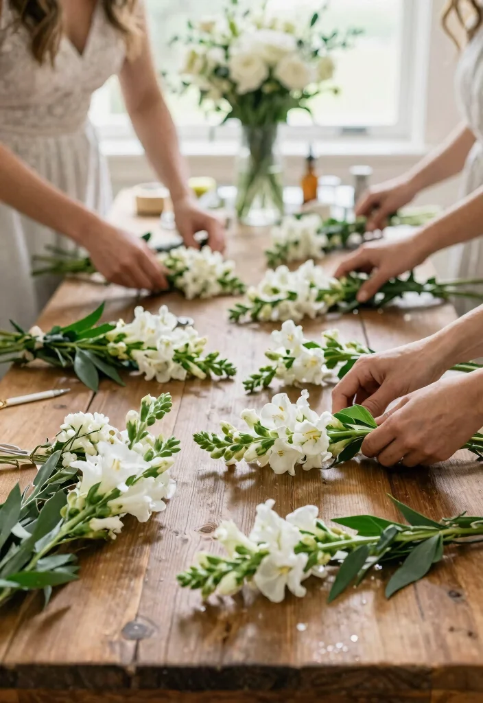 15 White Wedding Flowers That Stay Fresh Without a Florist - 11. Whimsical White Snapdragons 1
