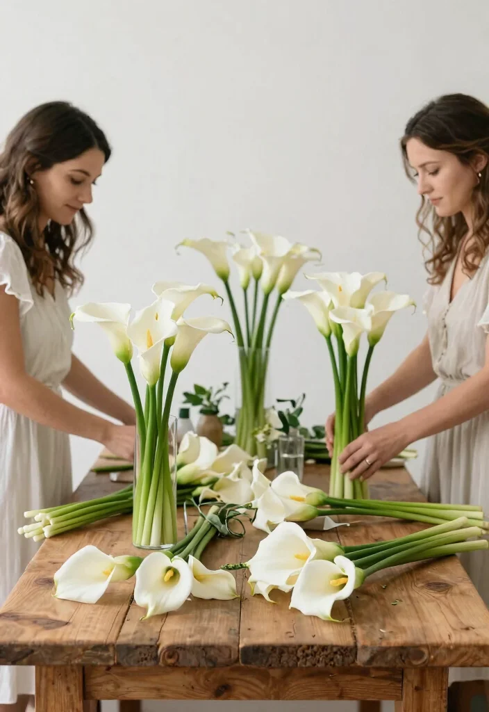15 White Wedding Flowers That Stay Fresh Without a Florist - 2. Elegant Calla Lilies 1