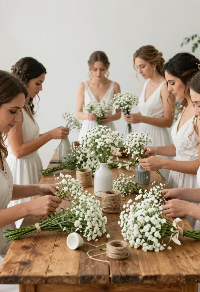 15 White Wedding Flowers That Stay Fresh Without a Florist - 3. Charming Baby's Breath 1