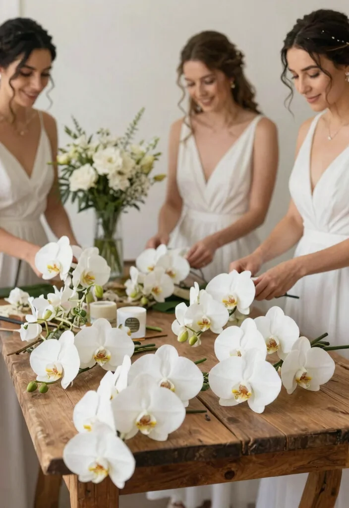15 White Wedding Flowers That Stay Fresh Without a Florist - 4. Stunning Orchids 1